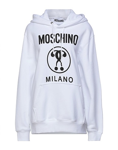 MOSCHINO Hoodie COUTURE Weiß 100% Baumwolle