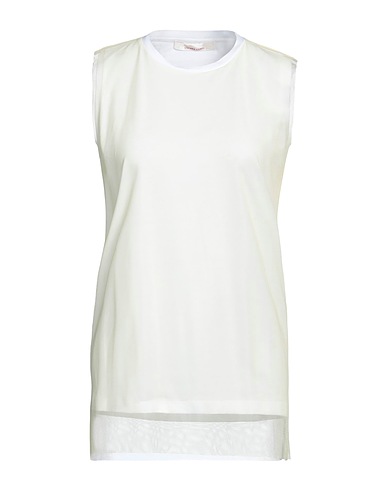 LIVIANA CONTI Top Yellow 100% Cotton, Polyamide