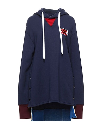 MARNI Hooded sweatshirt Midnight blue 100% Cotton