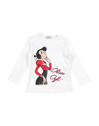MONNALISA T-shirt White 93% Cotton, 7% Elastane