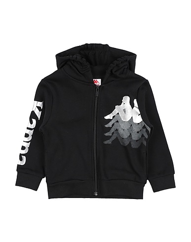 KAPPA Hooded sweatshirt Black 80% Cotton, 20% Polyester