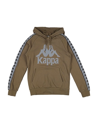 KAPPA Hooded sweatshirt Military green 60% Cotton, 40% Polyester