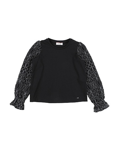 PINKO UP T-shirt Black 100% Cotton, Polyamide, Polyester