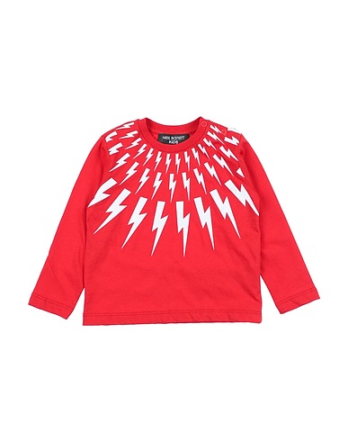 NEIL BARRETT T-shirt Rosso 100% Cotone