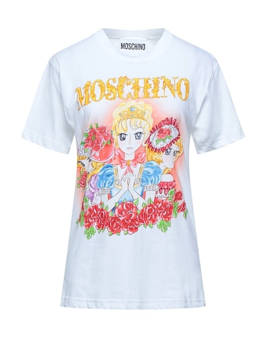 MOSCHINO T-shirt Λευκό 100% Βαμβάκι