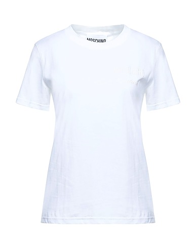 MOSCHINO Basic T-Shirt COUTURE Weiß 100% Baumwolle