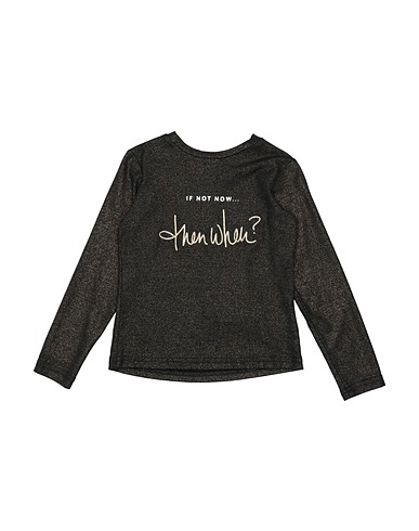 FUN & FUN T-shirt Black 95% Cotton, 5% Elastane