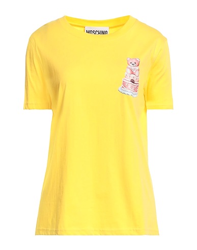 MOSCHINO T-shirt COUTURE Yellow 100% Cotton
