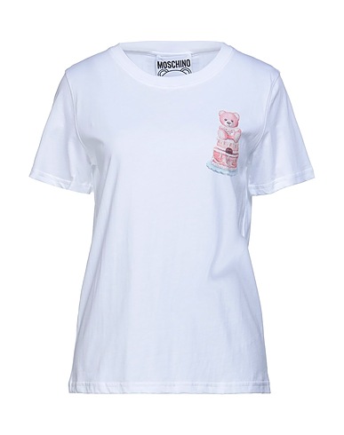 MOSCHINO T-shirt COUTURE Bianco 100% Cotone