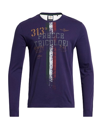 AERONAUTICA MILITARE T-shirt FRECCE TRICOLORI Navy blue 100% Cotton