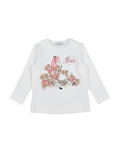 MONNALISA T-shirt White 93% Cotton, 7% Elastane