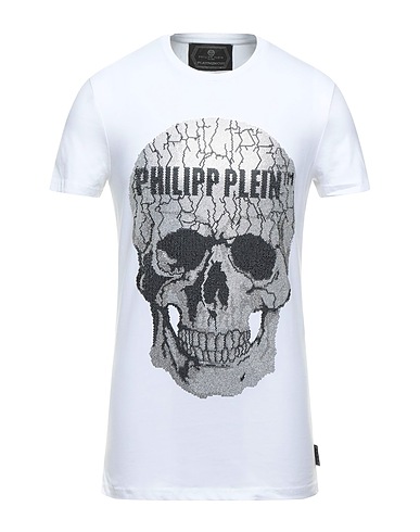 PHILIPP PLEIN T-shirt White 100% Cotton, ABS - Acrylonitrile Butadiene Styrene