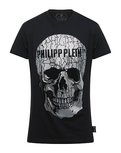PHILIPP PLEIN T-shirt Black 100% Cotton, ABS - Acrylonitrile Butadiene Styrene