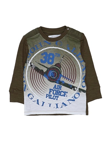 JOHN GALLIANO T-shirt Military green 100% Cotton