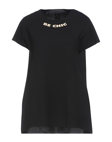 BE CHIC T-shirt Black 95% Polyester, 5% Elastane