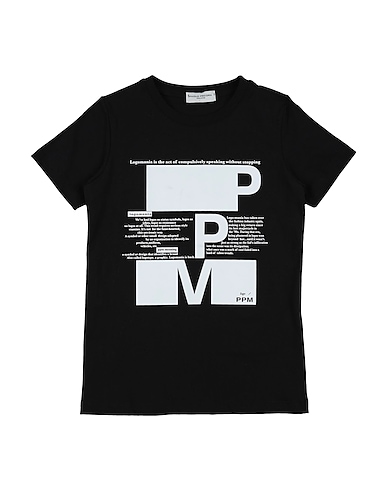 PAOLO PECORA T-shirt Black 100% Cotton