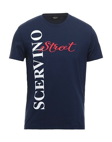 ERMANNO SCERVINO T-shirt Midnight blue 95% Cotton, 5% Elastane