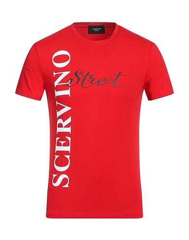 ERMANNO SCERVINO T-Shirt Rot 95% Baumwolle, 5% Elastan
