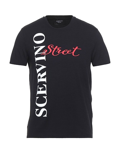 ERMANNO SCERVINO 티셔츠 블랙 95% 코튼, 5% 엘라스테인