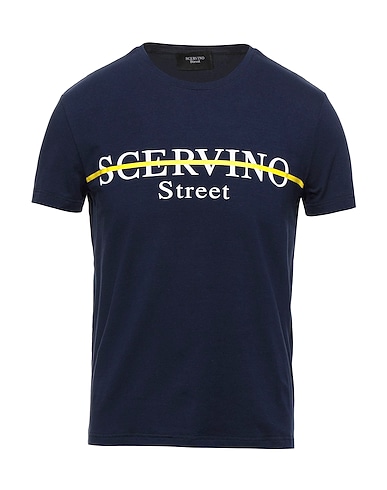 ERMANNO SCERVINO T-shirt Blu notte 95% Cotone, 5% Elastan