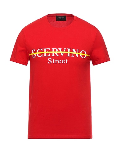ERMANNO SCERVINO T-shirt Red 95% Cotton, 5% Elastane