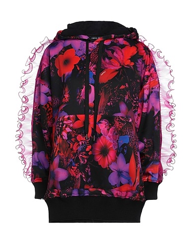 FRANKIE MORELLO Sweatshirt Black 94% Polyester, 6% Elastane