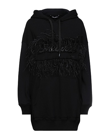 FRANKIE MORELLO Hooded sweatshirt Black 100% Cotton