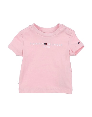 TOMMY HILFIGER T-shirt Light pink 93% Cotton, 7% Elastane