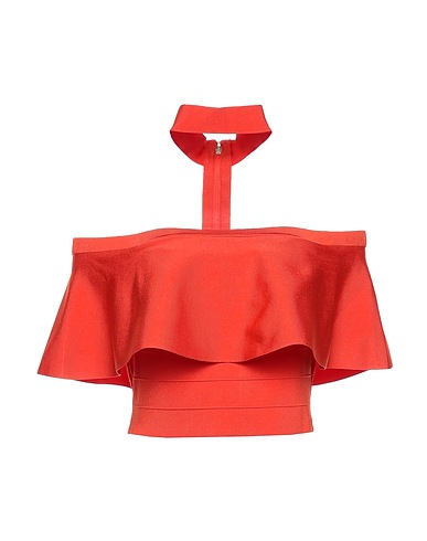 MARCIANO by GUESS Top Arancione 85% Rayon, 13% Nylon, 2% Elastan