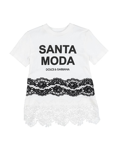 DOLCE&GABBANA T-shirt White 100% Cotton, Polyester, Polyamide