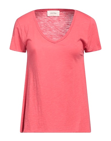 AMERICAN VINTAGE Basic T-Shirt Coral 52% Cotton, 48% Viscose