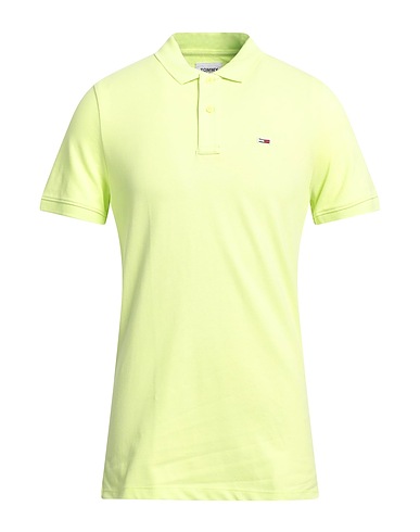 TOMMY JEANS ポロシャツ TJM CLASSICS SOLID POLO
 ライムグリーン コットン 97% / ポリウレタン 3%