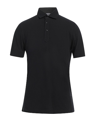 BRUNELLO CUCINELLI Polo shirt Black 100% Cotton