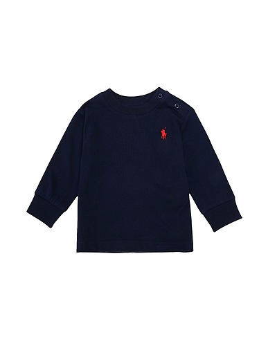 POLO RALPH LAUREN T-shirt Long Sleeve Cotton Jersey T-Shirt Midnight blue 100% Cotton