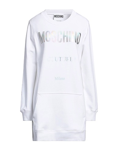 MOSCHINO Vestito corto Bianco 100% Cotone