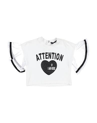 MISS LULÙ T-shirt Λευκό 95% Βαμβάκι, 5% Ελαστάνη