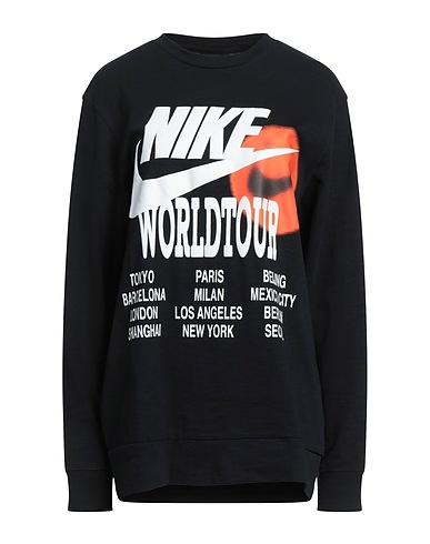 NIKE T-shirt LON SLEEVE TOP WORLD TOUR
 Black 100% Cotton
