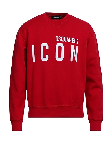 DSQUARED2 Sweatshirt Red 100% Cotton, Elastane
