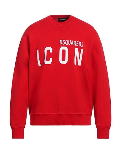 DSQUARED2 Sweatshirt Tomato red 100% Cotton, Elastane