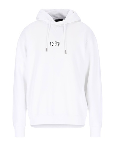 DSQUARED2 Felpa Bianco 100% Cotone