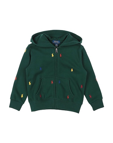 POLO RALPH LAUREN Felpa Polo Pony Fleece Full-Zip Hoodie
 Verde scuro 60% Cotone, 40% Poliestere