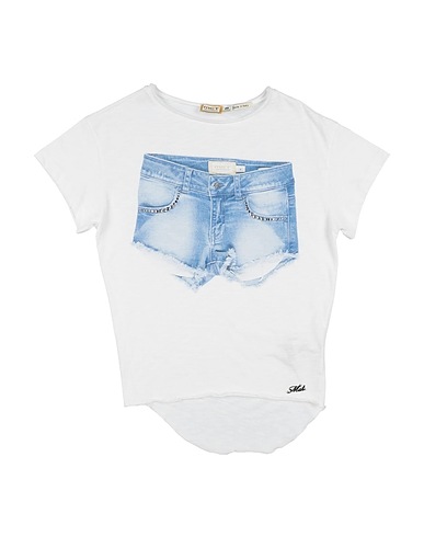 MET JEANS T-shirt White 100% Cotton