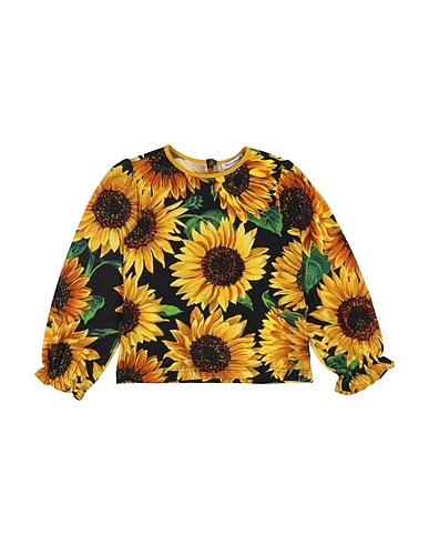 DOLCE&GABBANA T-shirt Yellow 94% Modal, 5% Elastane, 1% Cotton
