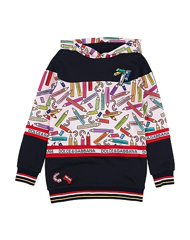 DOLCE&GABBANA Sweatshirt Light pink 100% Cotton, Polyester, Viscose, Metallized polyamide