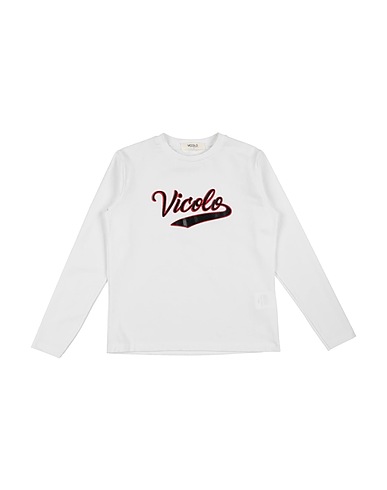 VICOLO T-shirt White 90% Cotton, 10% Elastane