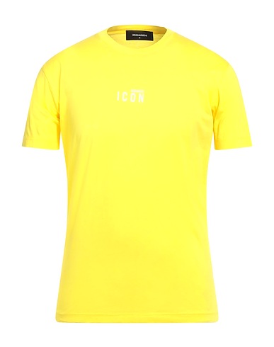 DSQUARED2 ベーシックTシャツ パステルイエロー コットン 100%