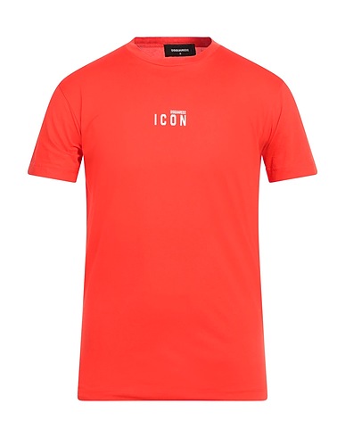 DSQUARED2 Basic T-shirt Tomato red 100% Cotton