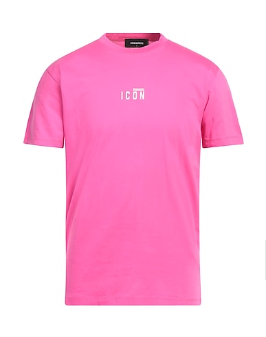 DSQUARED2 Basic T-Shirt Fuchsia 100% Cotton