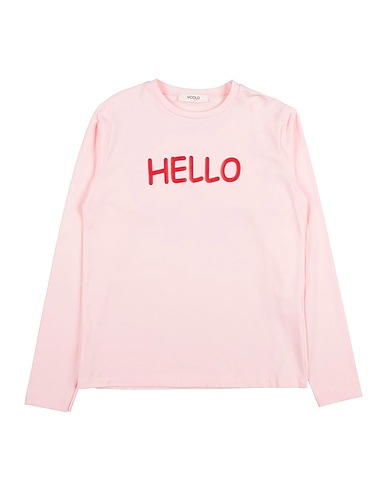 VICOLO T-shirt Light pink 90% Cotton, 10% Elastane