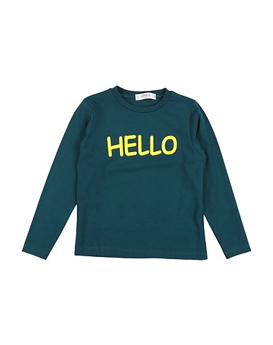 VICOLO T-shirt Verde scuro 90% Cotone, 10% Elastan